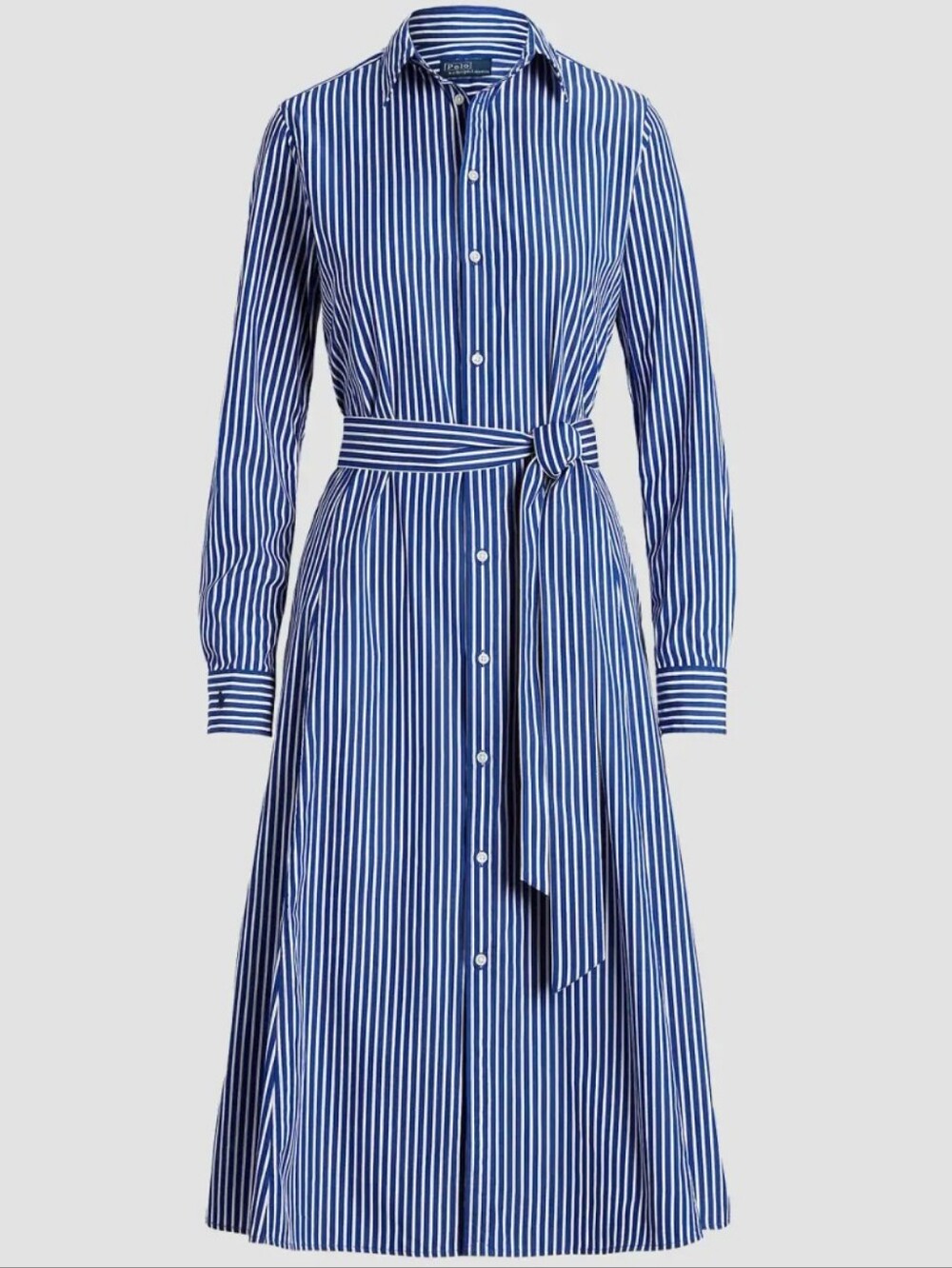 Polo by Ralph Lauren Striped Cotton Shirt Dress 6